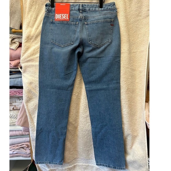 Diesel Straight Jeans 2002 5-Pocket Slim Fit Low Waist Jeans Size W28 L30 - Picture 4 of 16